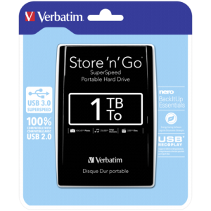 Εξωτερικός δίσκος Verbatim Store n Go 2,5" 1TB USB 3.0