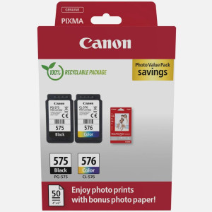Μελάνι Canon PG-575 / CL-576 Photo Value Pack